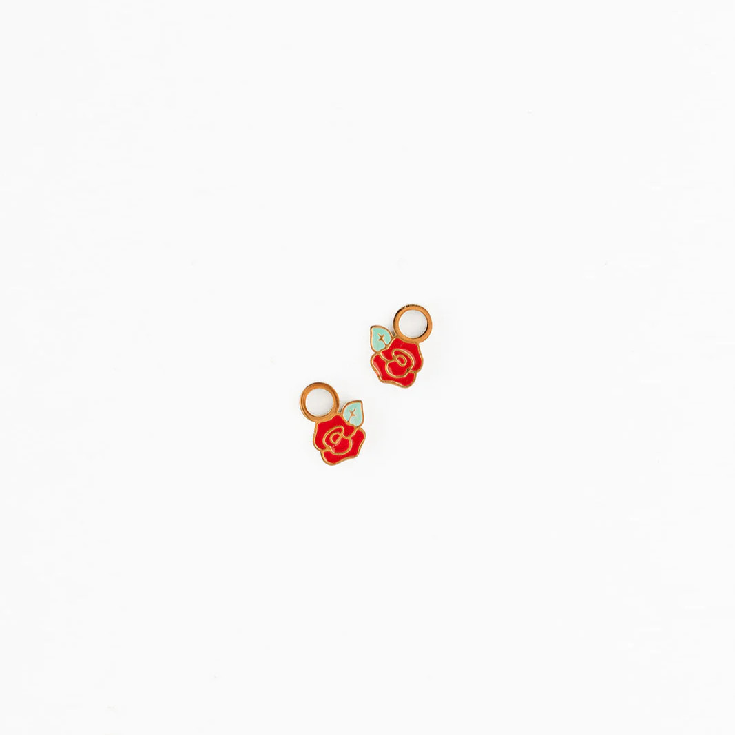 Rose Hoop Earring Charm | Pip Pop Post