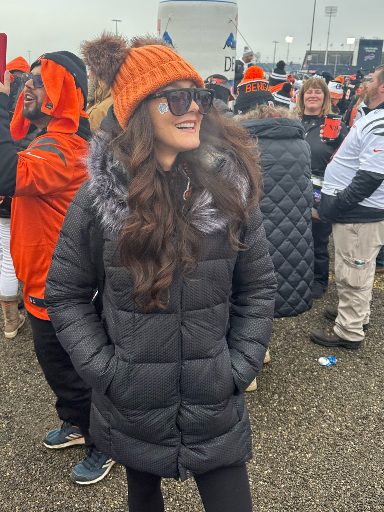 Amazon fleece lined winter hat 
Sorel snow boots 
Cincinnati Bengals gear

The North Face down coat is old, but I linked similar ones! 

#LTKtravel #LTKSeasonal #LTKstyletip