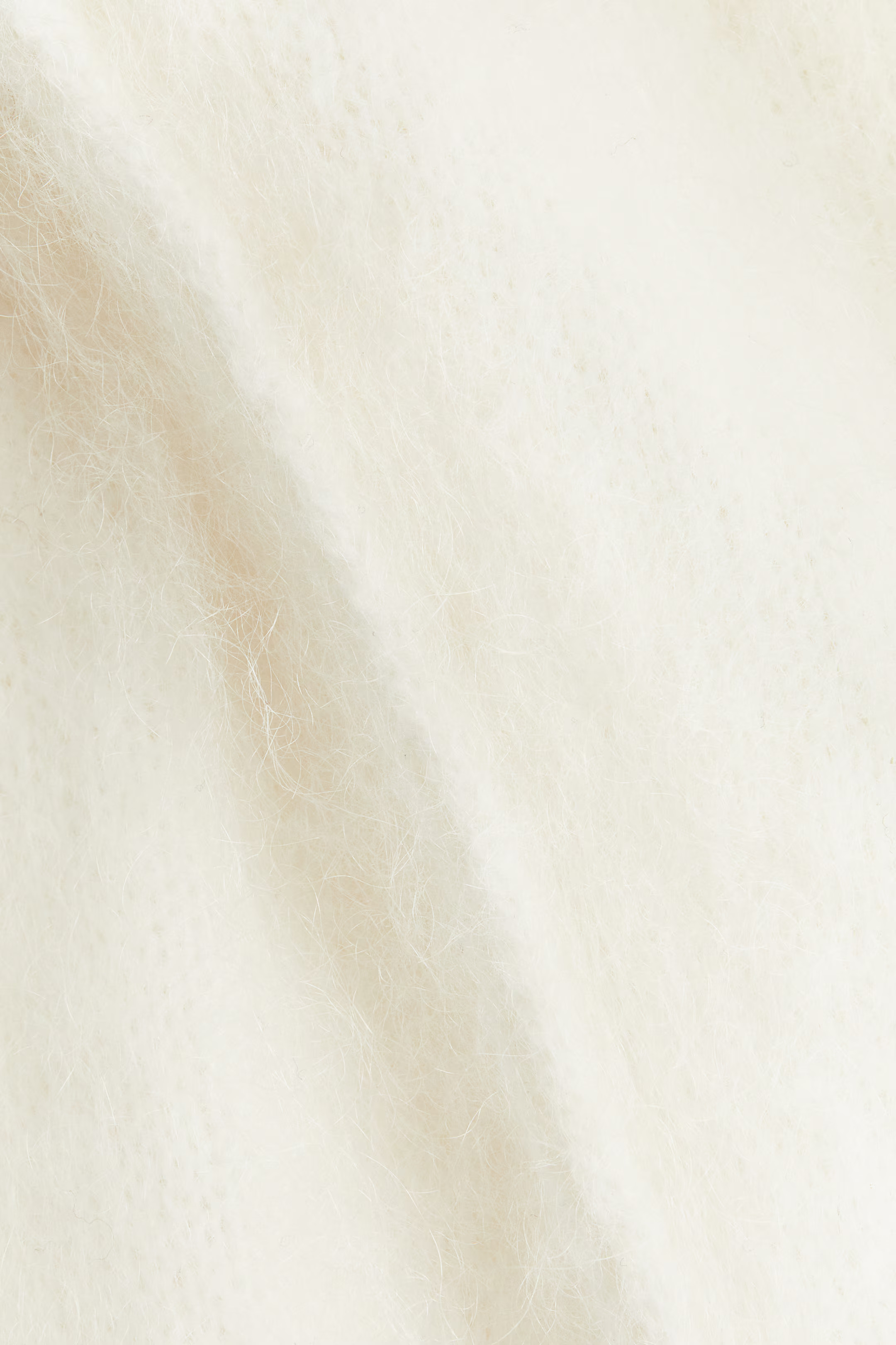 High-collar mohair-blend jumper - Cream - Ladies | H&M US | H&M (US + CA)