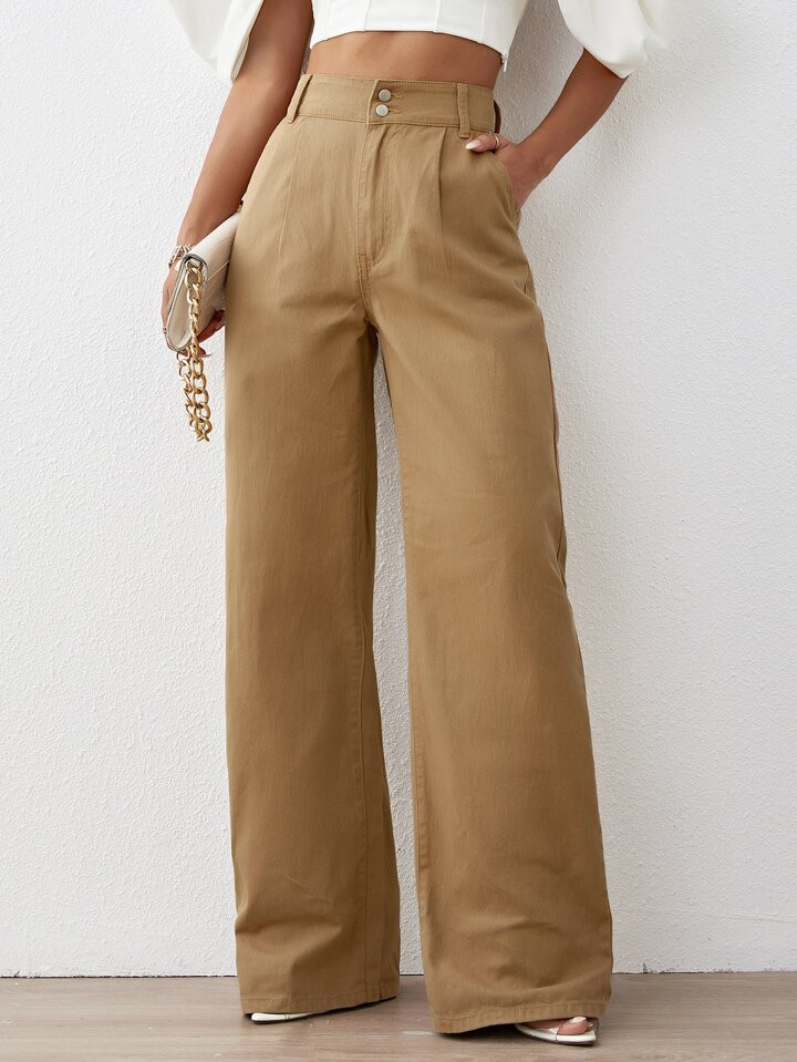 SHEIN Privé High Waist Wide Leg Jeans | SHEIN