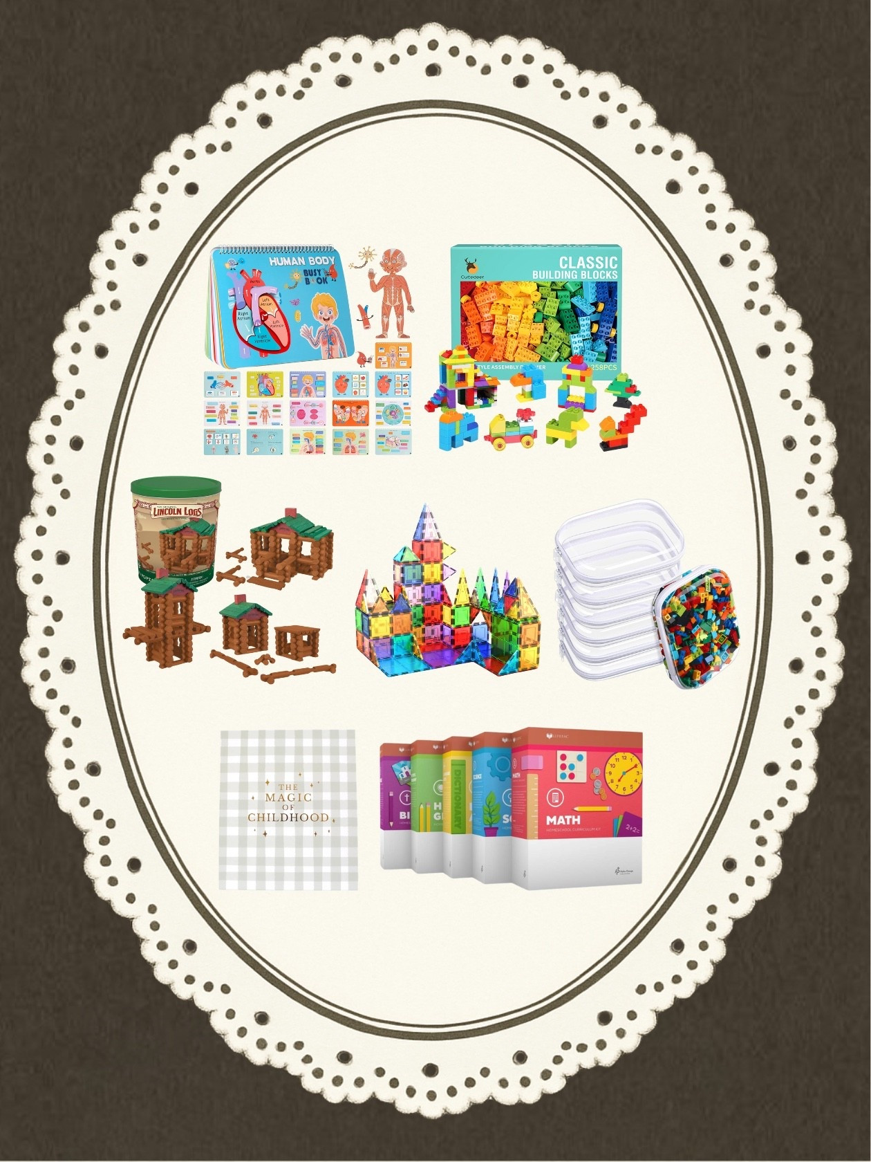 Learning has never been this fun! From full curriculum setups to counting objects, whiteboards, dry-erase markers, writing tools, reading resources, link-n-logs, body-learning activities, and allll the LEGO fun, we’ve got you covered. And yes… even the organization to keep it all together!

Whether your little one is discovering new skills, practicing handwriting, exploring sensory play, or building confidence through hands-on creativity, this setup makes every day feel like an adventure in learning.

And with Christmas around the corner, these playful, educational tools make the perfect gifts for curious kids who love to explore, imagine, and grow!

Let’s make learning magical!

#LearningThroughPlay #KidsLearningTools #MontessoriAtHome #HolidayGiftsForKids #ChristmasGiftIdeas #EarlyLearning #CreativeKids #HomeschoolInspo #EducationalToys #PlayToLearn #KidsCrafts #STEMKids #HandsOnLearning #LittleLearners #OrganizedHome #PlayroomGoals #HomeschoolMama #KidsActivityIdeas #BuildingConfidence #ChristmasForKids

#LTKHoliday #LTKmomlife #LTKGiftGuide