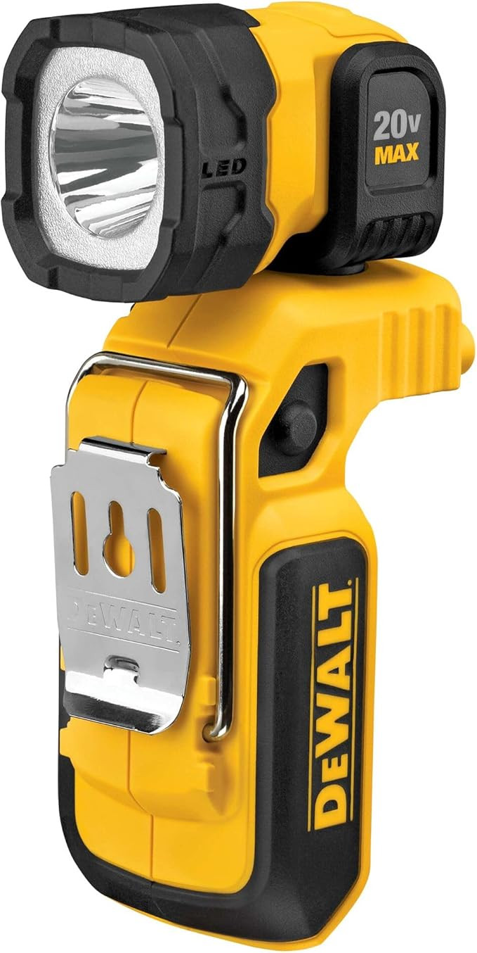 DEWALT 20V MAX LED Work Light, Magnetic, Freestanding and Clip-On, Bare Tool Only (DCL044) | Amazon (US)