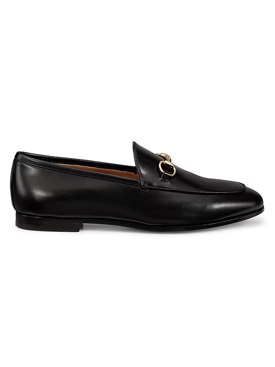 Women's Jordaan Horsebit Leather Loafers - Black - Size 10 | Saks Fifth Avenue