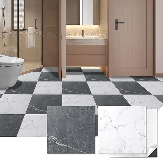 Art3d Peel and Stick Vinyl Floor Tiles 30-Pack 12 x 12 inch, Self Adhesive Waterproof Flooring Wo... | Amazon (US)