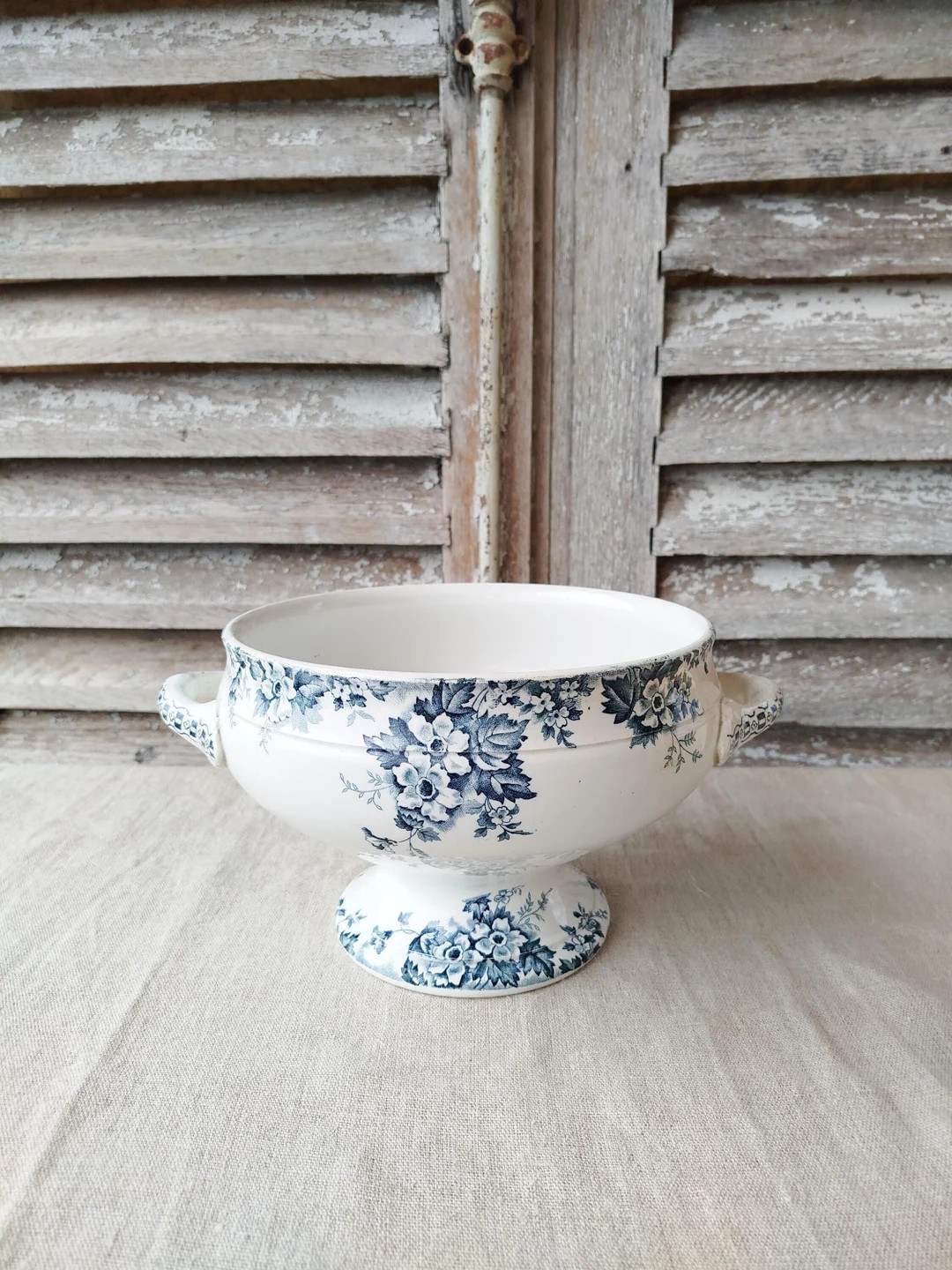Old Ironstone Tureen, Marie-louise Tureen in Saint-amand Earthenware, Old French Tureen. - Etsy | Etsy (US)