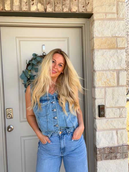 Denim tuxedo all spring long y’all💙👖. 

So excited that vests are making a comeback. Loving this $30 one from Target!🎯

Linked here 

#LTKfindsunder50 #LTKstyletip #LTKSpringSale