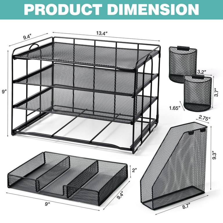Livhil Desktop Organizer 4-Tier Desk Organizers Sets and Storage, File Organizers for Desk Drawer... | Walmart (US)
