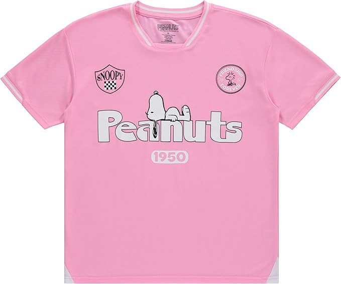 Peanuts Ladies Snoopy Soccer Jersey Snoopy Charlie Brown, Woodstock, Linus Mesh Soccer Jersey | Amazon (US)
