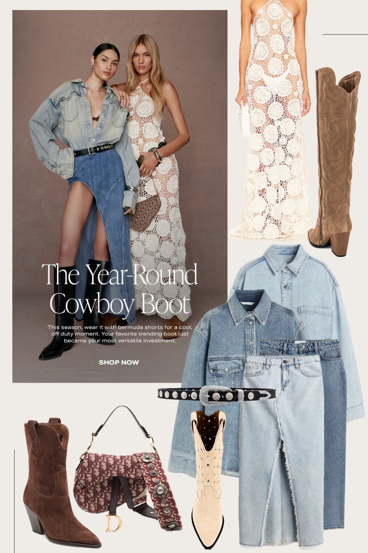 Shop the edit ✍🏻 

#cowgirl #festival #countryconcert #denim #dress boots vest skirt Jean 

#LTKgrwm #LTKFestival #LTKootd