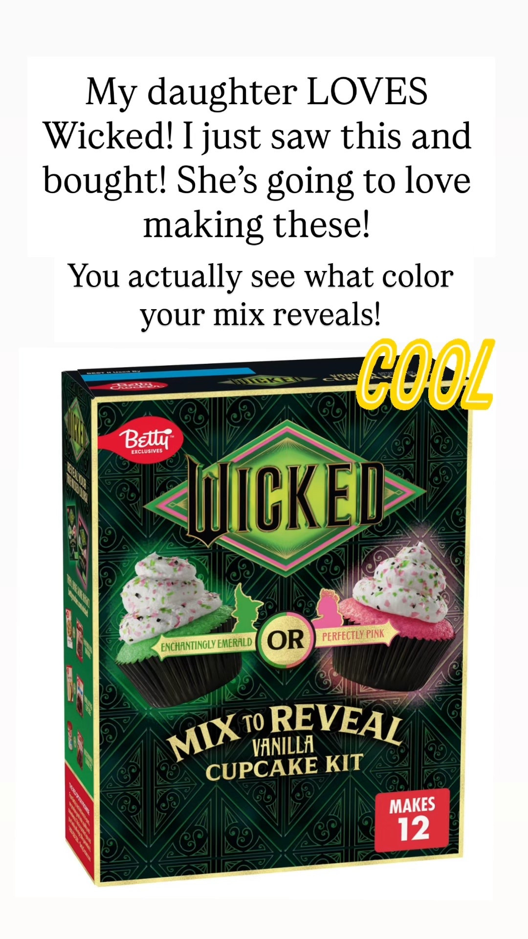 Betty Crocker Wicked Mix to Reveal Vanilla Cupcake Kit

#LTKfoodie