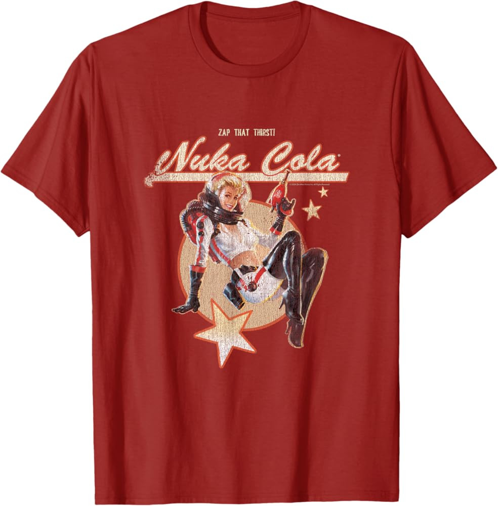 Fallout Video Game Retro Nuka Cola Ad T-Shirt | Amazon (US)