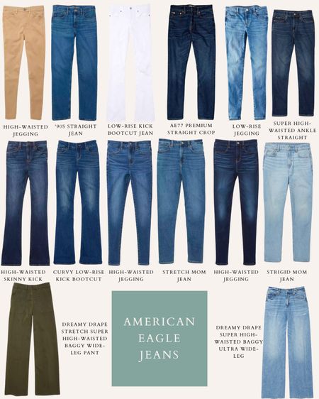 AE Jeans - mom jeans, baggy jeans, crop jeans, wide leg jeans, high rise jeans, low rise jeans

#LTKGiftGuide #LTKmidsize #LTKstyletip