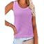 Zeagoo Womens Summer Crochet Sweater Tank Tops Hollow Sleeveless Tops | Round Neck Loose Fit Knit... | Amazon (US)
