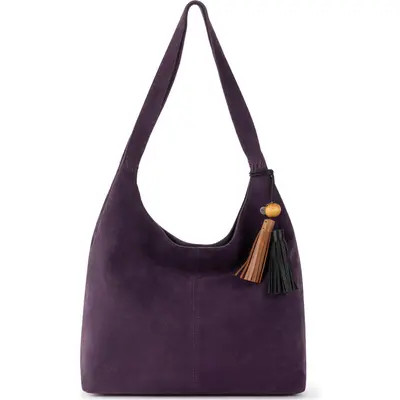 The Sak Huntley Hobo in Aubergine Suede at Nordstrom | Nordstrom