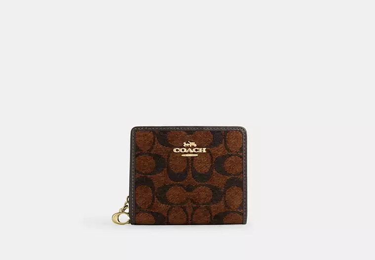 Snap Wallet In Signature Chenille | Coach Outlet US