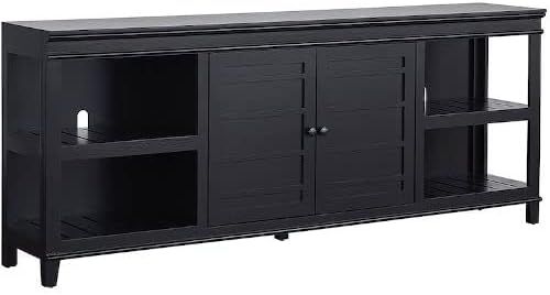 Progressive Furniture Raven Black Reagan 80 Inch TV Media Console | Amazon (US)