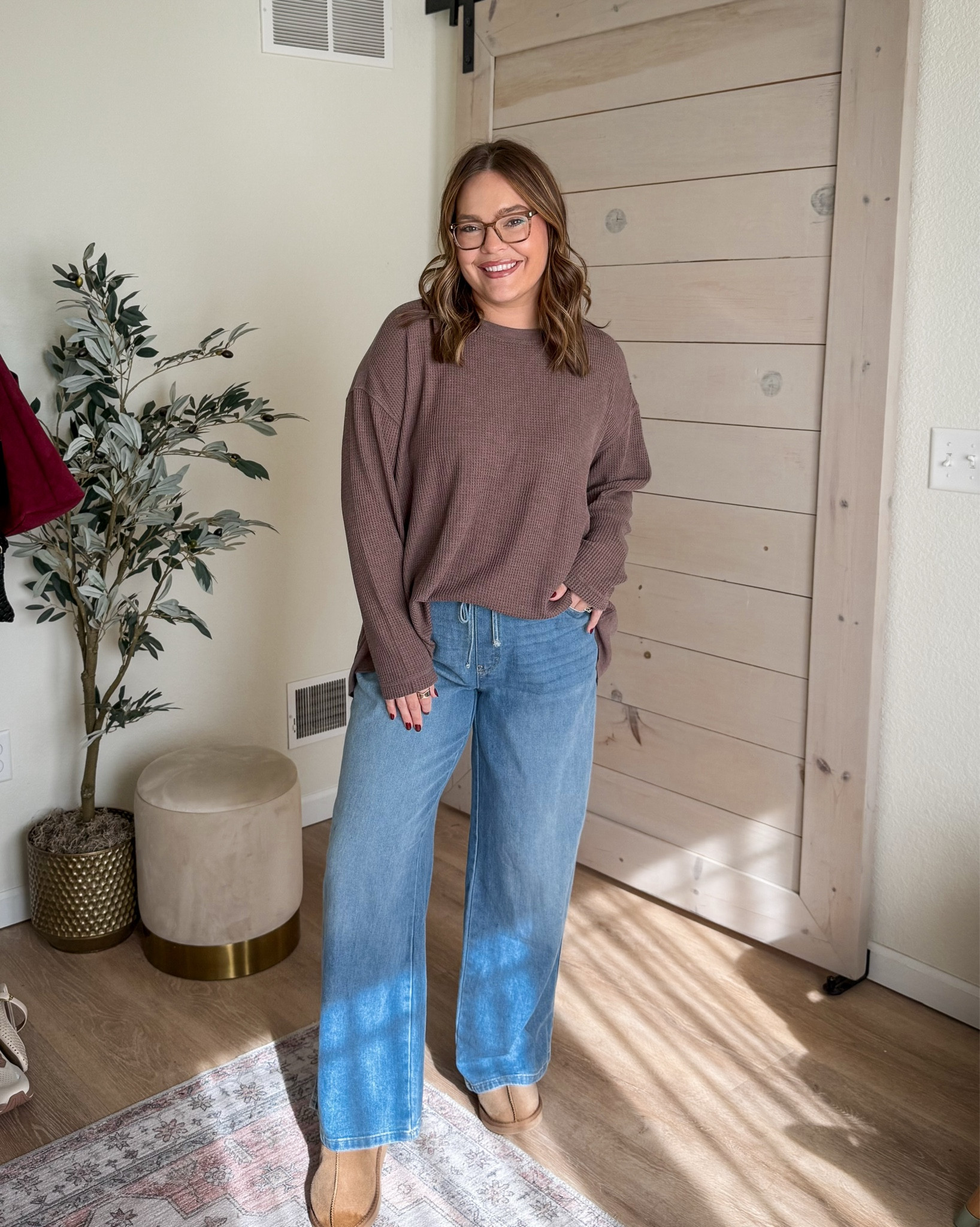 Casual fall look // wearing size large in the jeans and 1X in the top

#LTKFindsUnder50 #LTKStyleTip #LTKMidsize