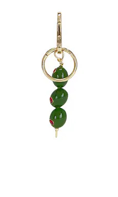 BaubleBar Briny Baby Olive Bag Charm in Green & Gold from www.revolveclothing.com | Revolve Clothing (Global)
