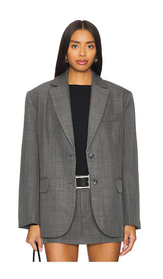 Isadora Blazer in Charcoal | Revolve Clothing (Global)