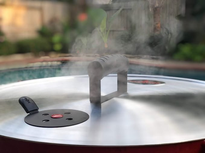 FIREDISC TCGLID Ultimate Flattop Lid | 22" Aluminum | Stock Pot Lid | Adjustable Air Vents | Rubb... | Amazon (US)