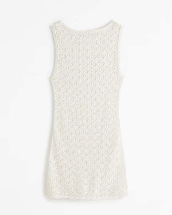 Crochet-Style Mini Dress Coverup | Abercrombie & Fitch (UK)