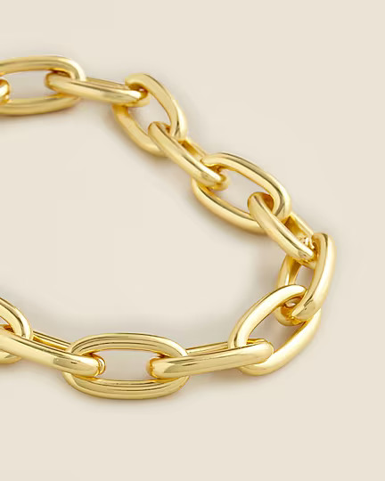 Metallic chainlink necklace | J. Crew US
