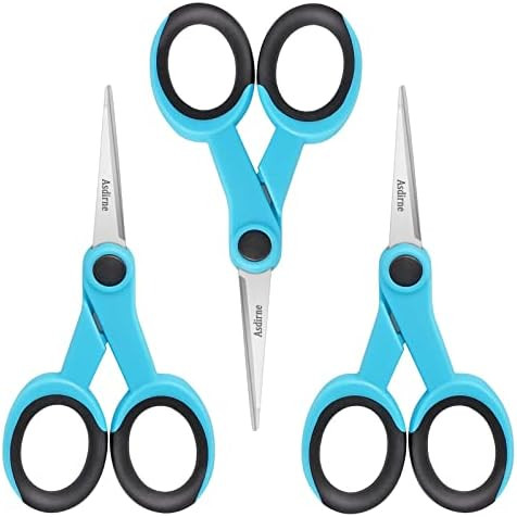 Asdirne 5” Detail Scissors, Embroidery Scissors with Sharp Stainless Steel Blade and Soft Handl... | Amazon (US)