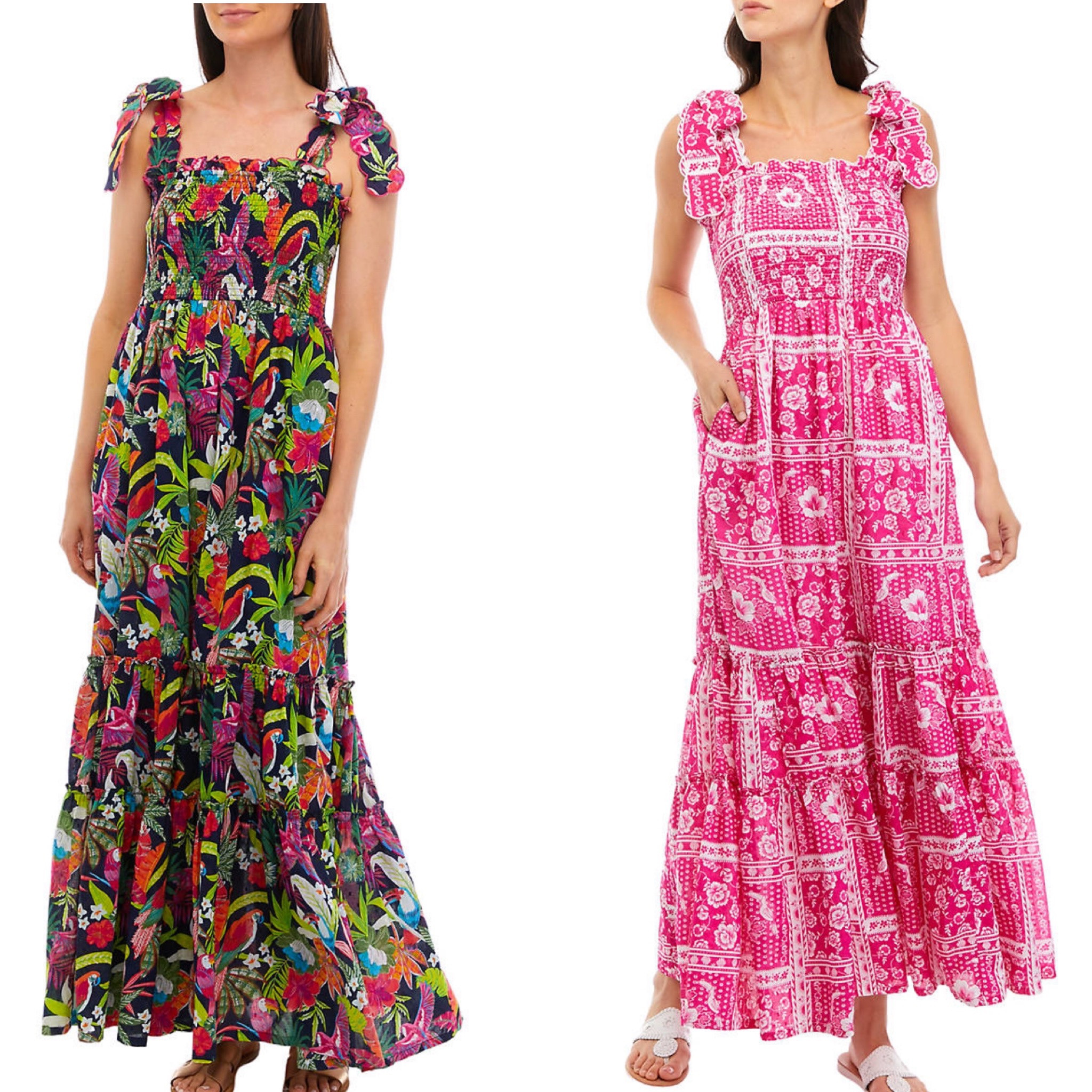 New smocked bodice tie shoulder maxi dresses from belk! On sale for $35! 


#LTKunder50 #LTKsalealert #LTKstyletip