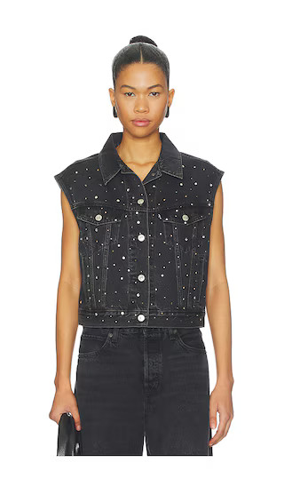 Shrunken 90s Vest in Dazzle Me Smoke Vest | Revolve Clothing (Global)
