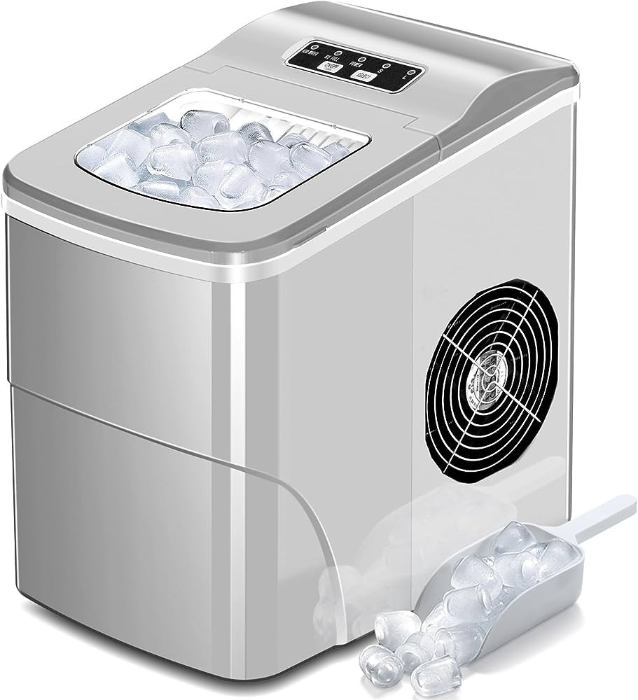 Amazon.com: AGLUCKY Countertop Ice Maker Machine, Portable Ice Makers Countertop, Make 26 lbs ice... | Amazon (US)
