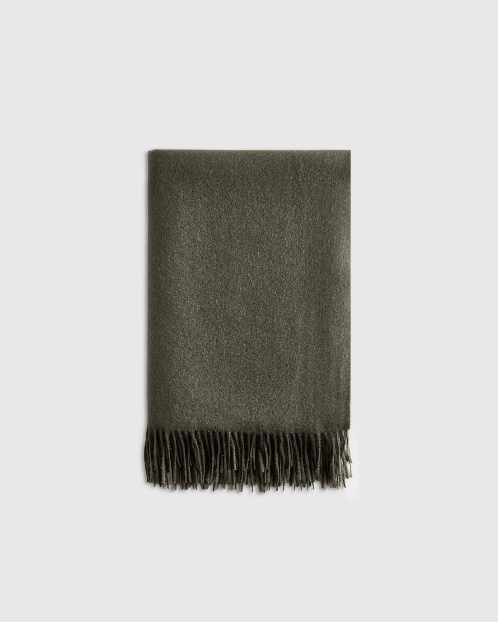 Cashmere Throw in Heather Truffle Brown | Quince