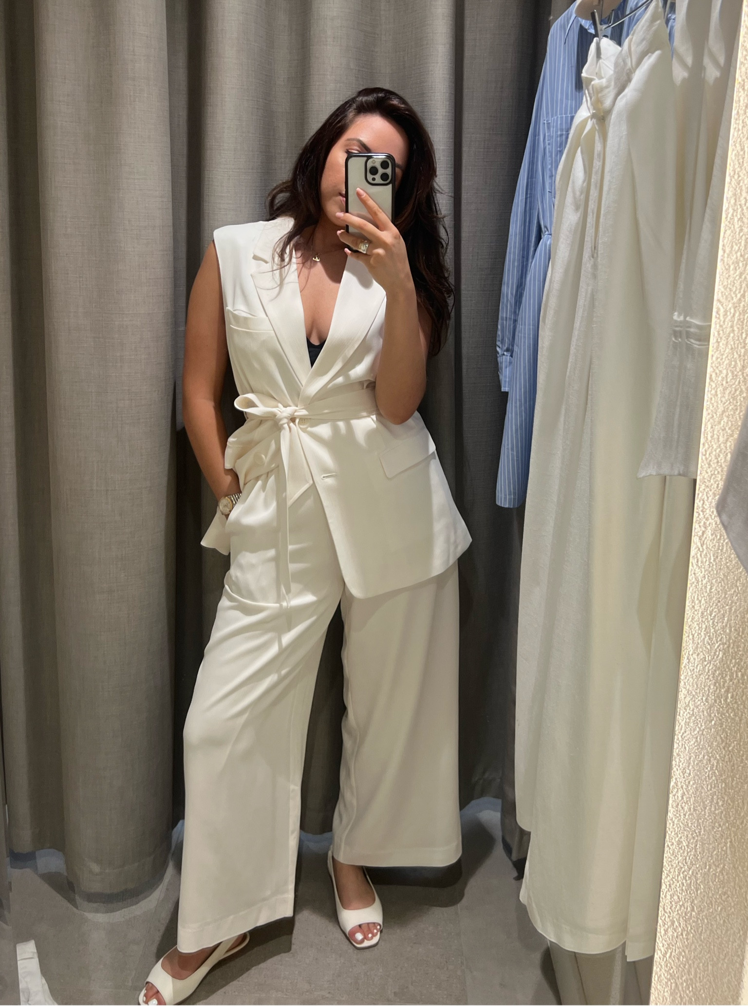 Chic white vest set 
 #whiteworkwear #vest #sleevlessvest #workwearset #chicworkwear #tailoredoutfit 

#LTKworkwear #LTKaustralia #LTKSeasonal