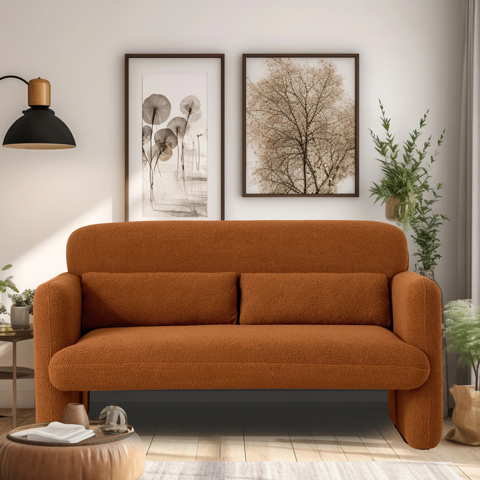 Ebern Designs Petruna 59.06'' Upholstered Loveseat & Reviews | Wayfair | Wayfair North America