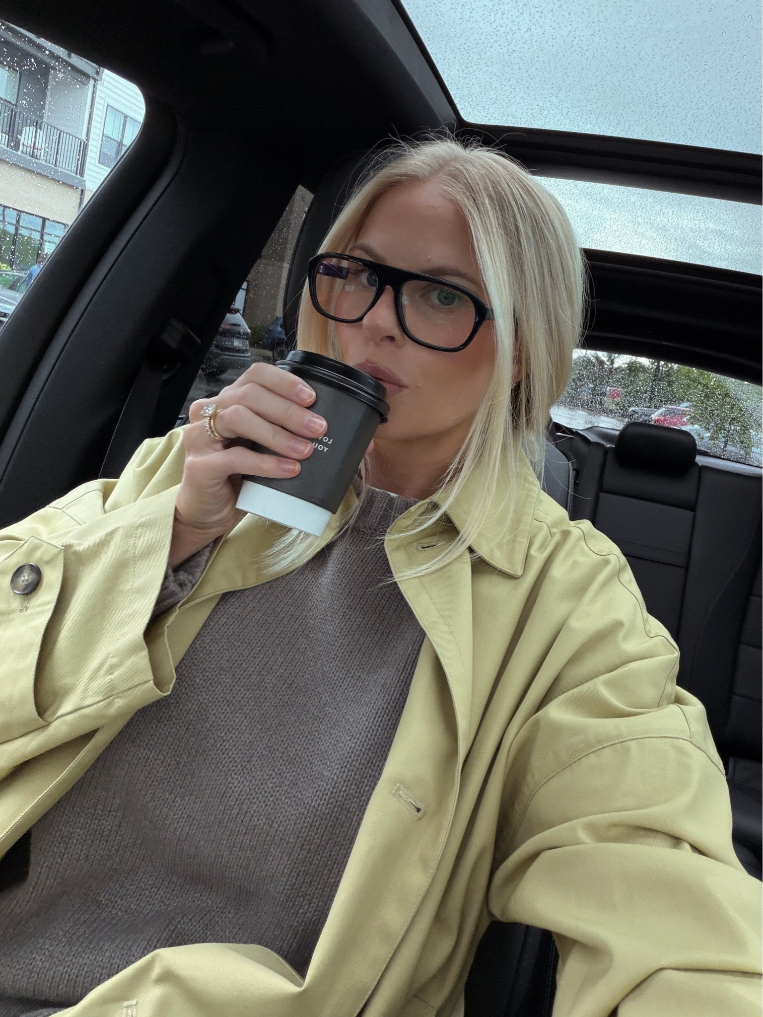 SIZE: small in jacket, med in sweater, tee, & shorts, boots run tts! Code KATHLEEN20 for discount on glasses! #kathleenpost

Fall transition outfit, rainy day outfit, postpartum outfit, fall outfit inspo

#LTKootd #LTKmomlife