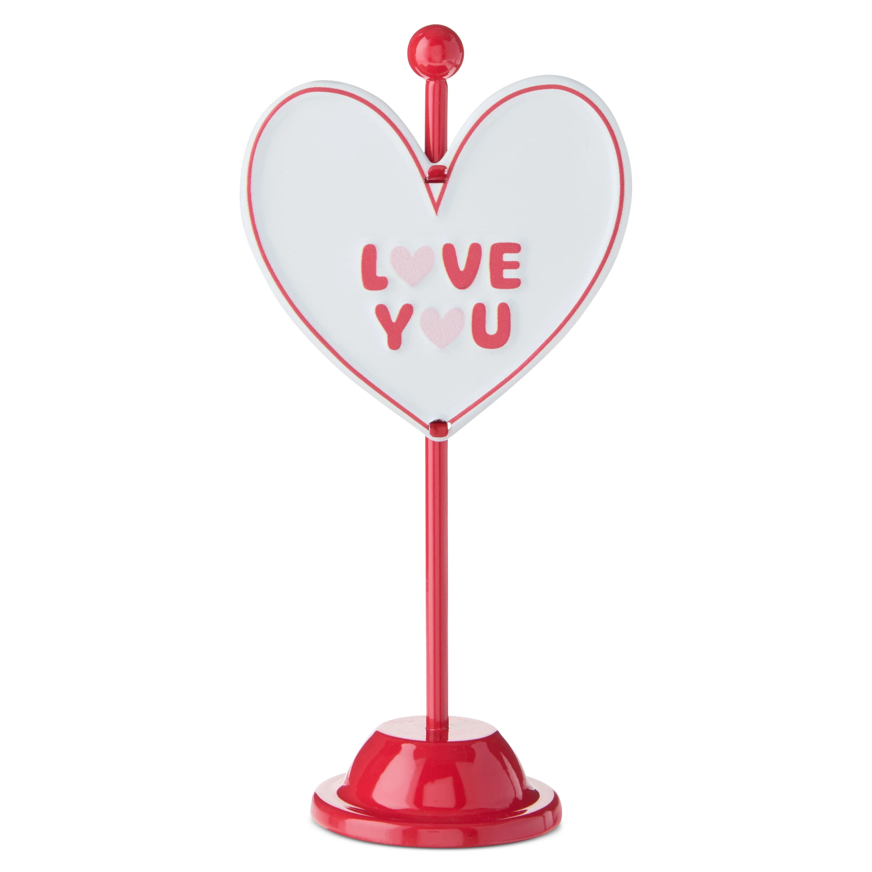 Love You Heart Tabletop Decoration, Multicolor, 7", Valentine's Day by Way To Celebrate | Walmart (US)