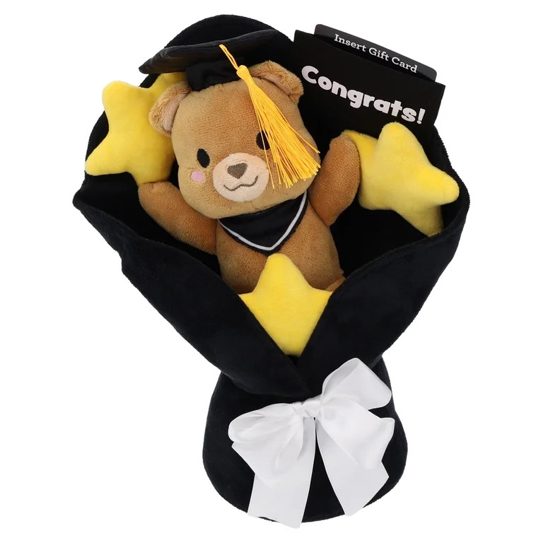 Congrats Teddy Bear Bouquet Plush Gift Card Holder, Graduation by Way To Celebrate | Walmart (US)