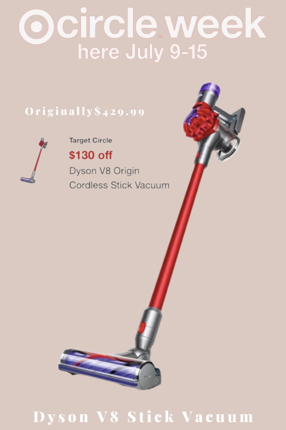 Dyson V8 Origin+ Cordless Vacuum | Purple | New