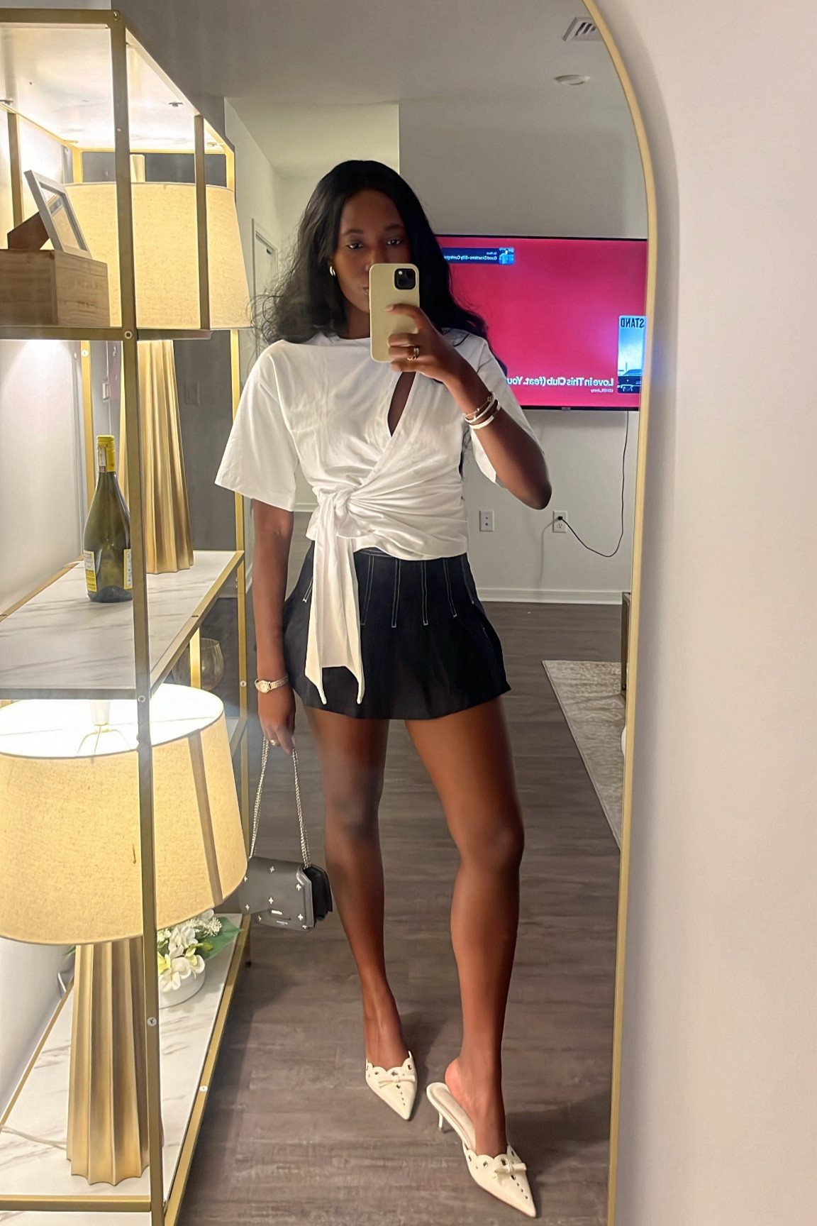 thursdaysss 🫒

My top is on sale from Saint Bernard !!!
Linked similar Givenchy bag styles! 
My skirt is Zara, and 