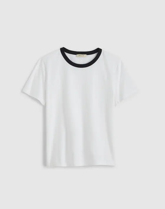 The Perfect Crewneck Tee in Allday Jersey | Madewell