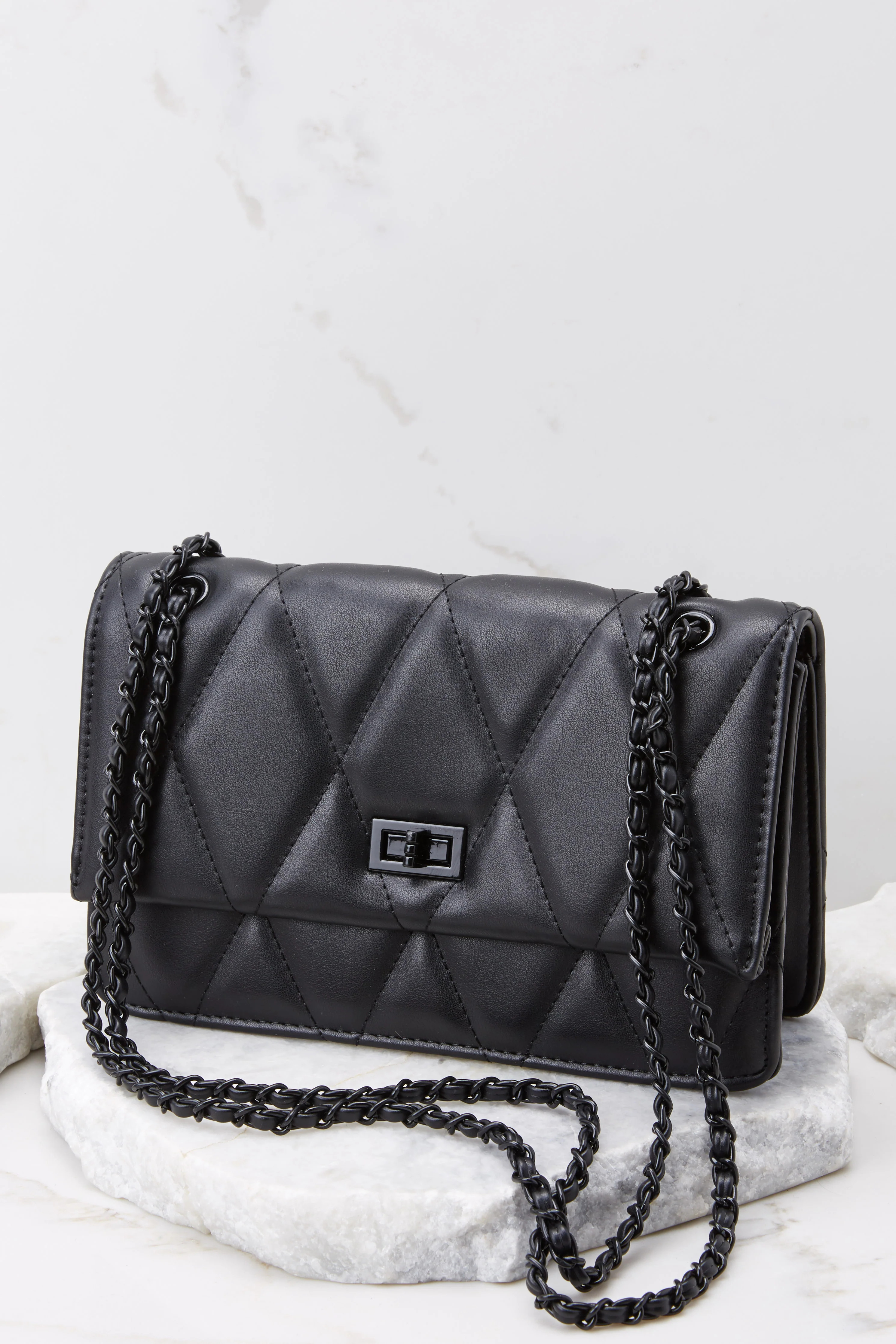 Work Hard Play Harder Black Bag | Red Dress 