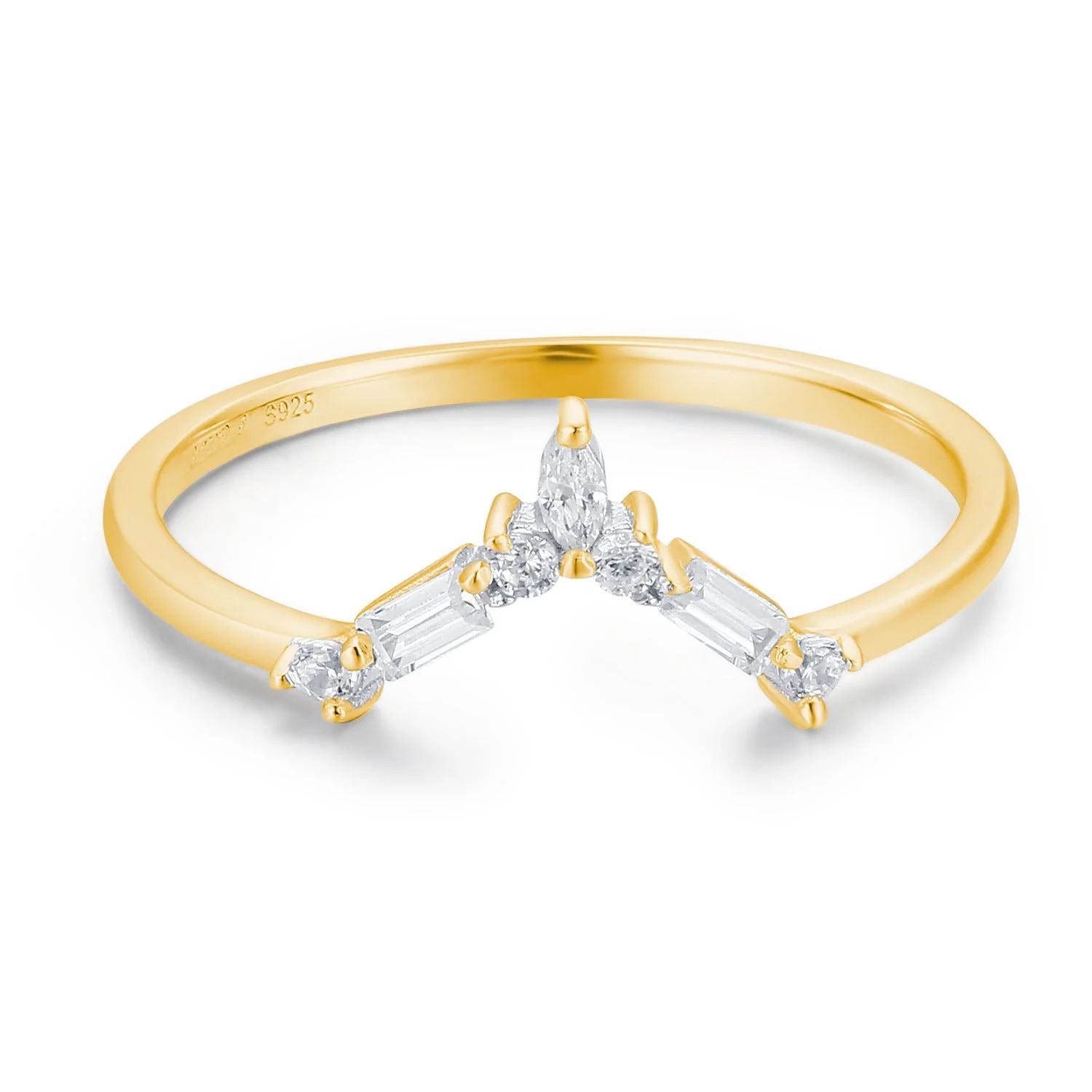 Monte Arc Ring (Yellow Gold) | Azura New York