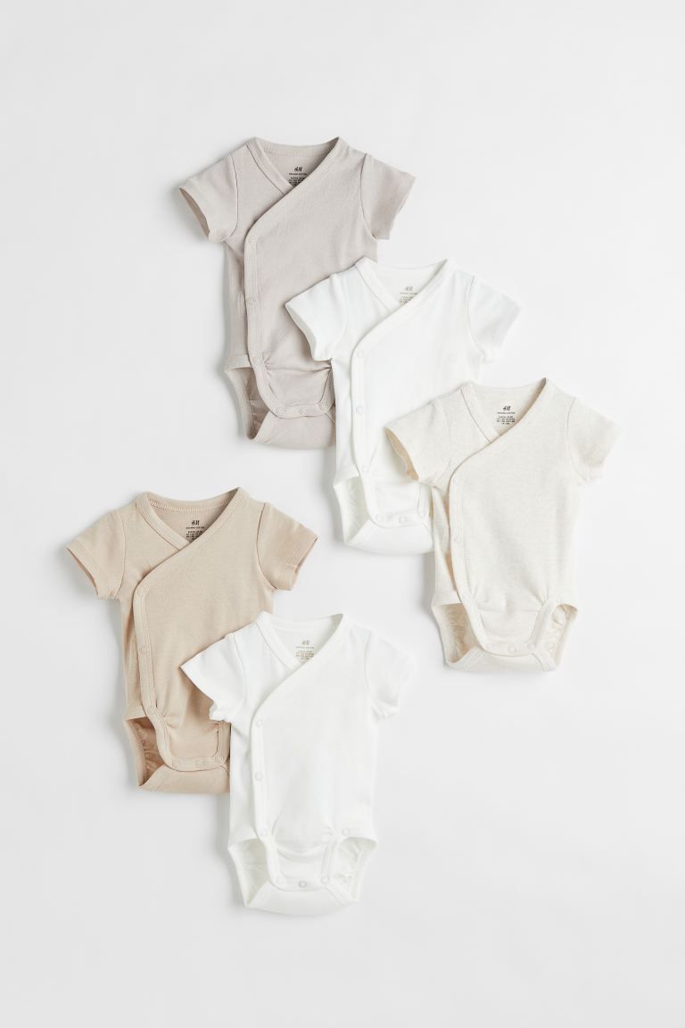 5-pack Cotton Bodysuits | H&M (US)