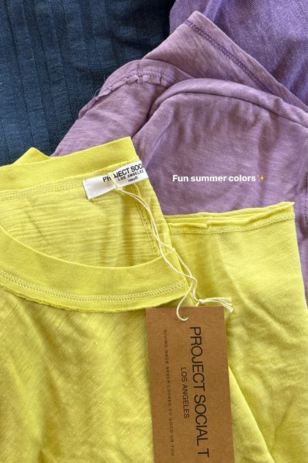 FUN SUMMER COLORS FROM PROJECT SOCIAL T