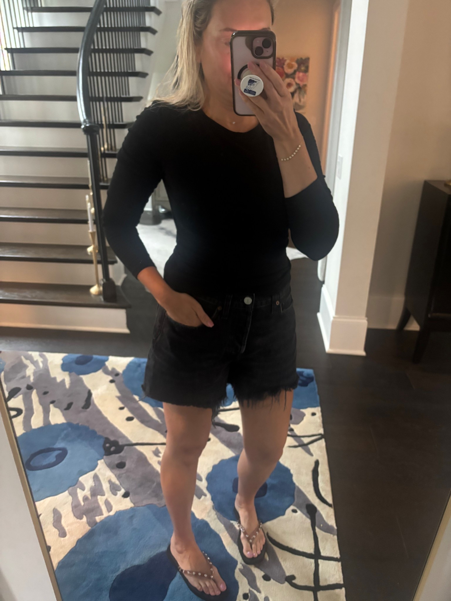 Hanging out in these cutoff shorts and best layering tee and everyday sandals 

#LTKdayinmylife #LTKmomlife #LTKootd