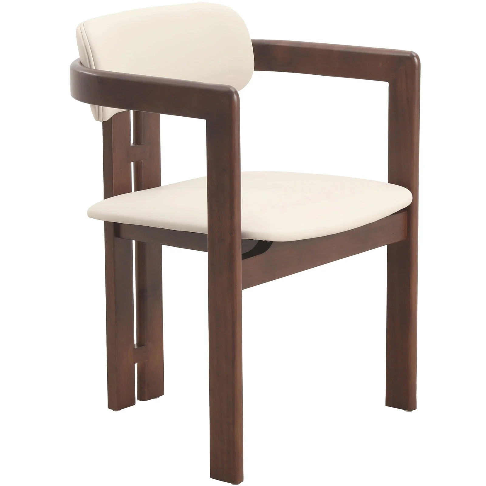 Velo Series Dining Chair with Upholstered Leather and Rubberwood Legs | Walmart (US)