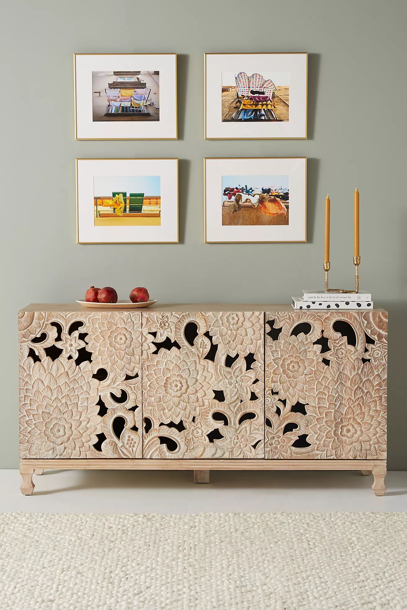 Handcarved Lotus Sideboard | Anthropologie (US)