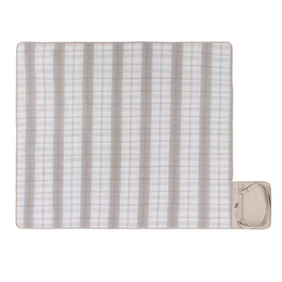 Oniva 59"x51" Portable Outdoor Picnic Blanket - Neutral Plaid | Target