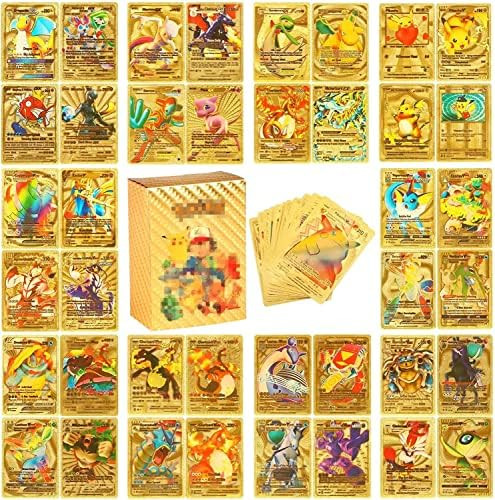 110 PCS TCG Deck Box Including Gold Foil Card Assorted Cards (GX Rare Cards V Series Cards Vmax R... | Amazon (US)
