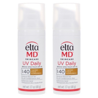 EltaMD UV Daily Broad Spectrum SPF 40 Tinted Face Sunscreen 1.7 oz 2 Pack | Target