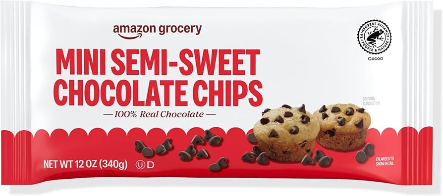 Amazon Grocery, Mini Semi-Sweet Chocolate Chips, 12 Oz (Previously Amazon Fresh, Packaging May Va... | Amazon (US)